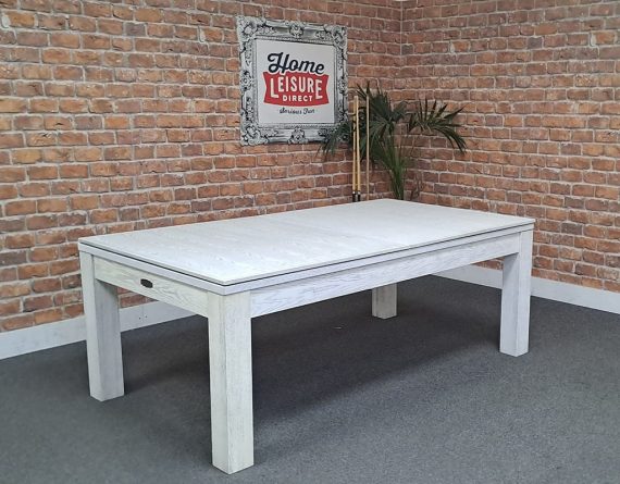 Signature Chester White Solid Wood Pool Dining Table: Warehouse Clearance - Image 2