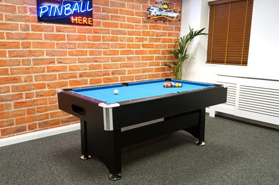 Signature Dean Pool Table: Black Finish