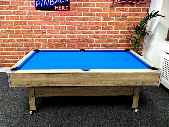 Signature Dean Pool Table: Grey Oak Finish