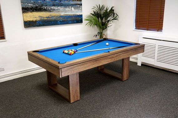 Signature Burton Pool Dining & Table Tennis Top: Grey Oak