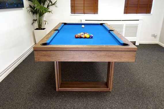 Signature Burton Pool Dining & Table Tennis Top: Grey Oak - Image 2