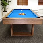 Signature Burton Pool Dining & Table Tennis Top: Grey Oak - Image 2