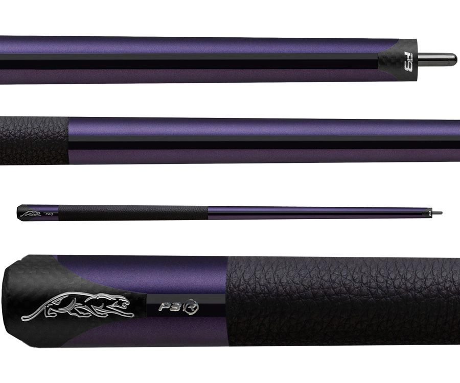 Predator P3 Purple Pool Cue with Leather Wrap
